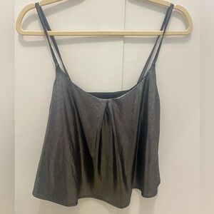 Silver Metallic Women's Camisole Top